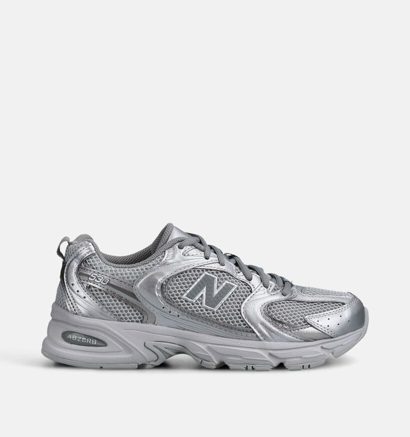 New Balance 530 Baskets en Argent pour femmes (372219) - pour semelles orthop&eacute;diques