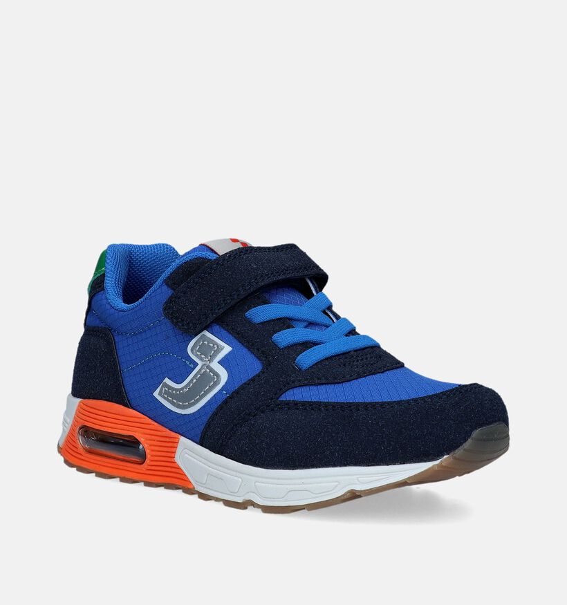 SJ Blauwe Sneakers voor jongens (338593) - geschikt voor steunzolen