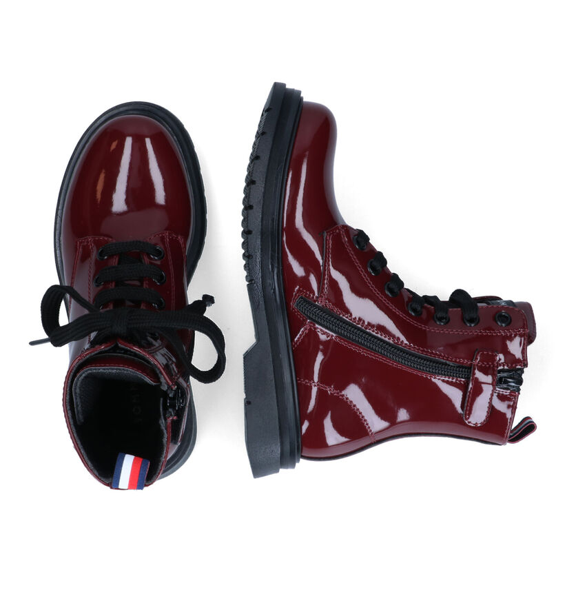 Tommy Hilfiger Bottines robustes en Bleu foncé en simili cuir (312052)