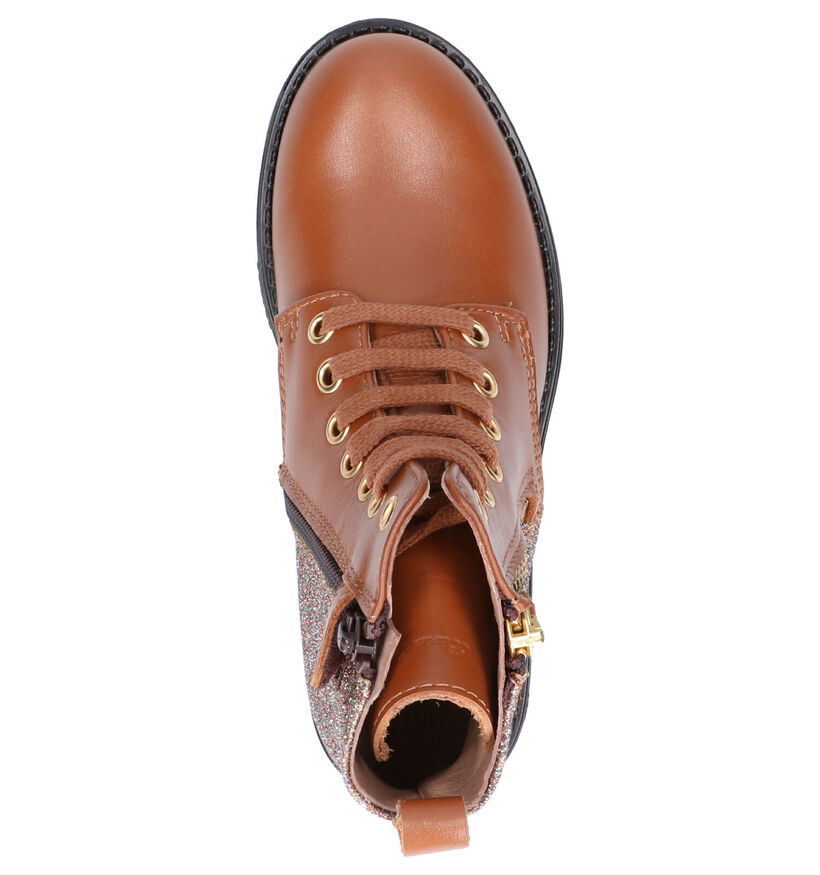 Bana & Co Chaussures hautes en Cognac en cuir (256844)