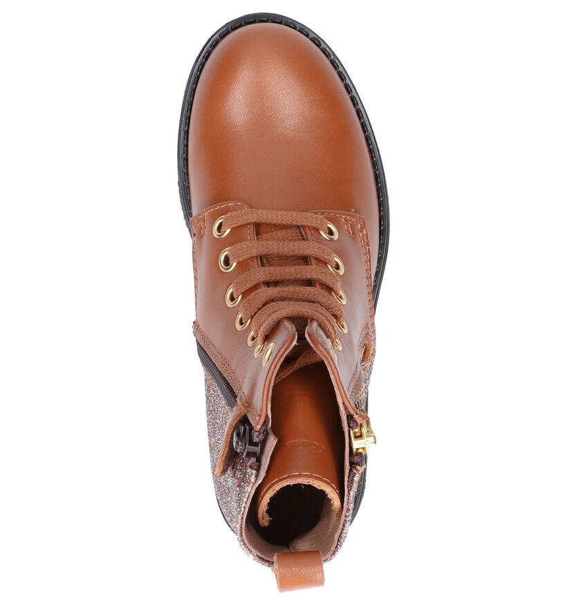 Bana & Co Cognac Hoge Schoenen in leer (256844)