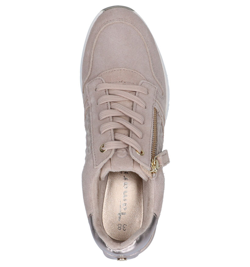 Tamaris Taupe Sneakers in daim (265683)