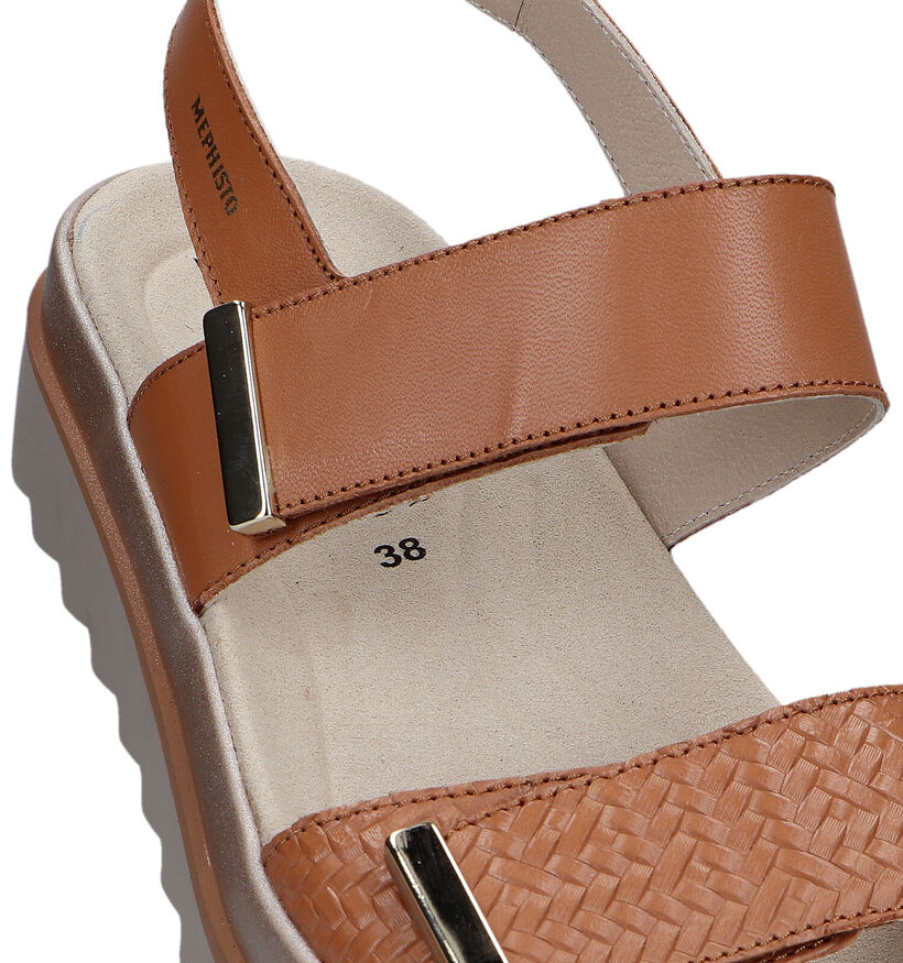 Mephisto Dominica Sandales avec talon compensé en Blanc pour femmes (354278)