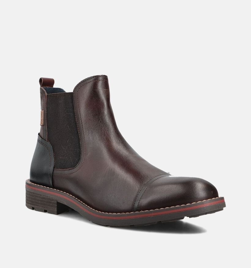 Pikolinos York Donkerbruine Chelsea Boots voor heren (379252) - geschikt voor steunzolen