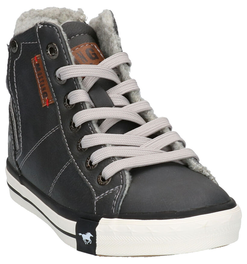 Mustang Chaussures hautes en Gris foncé en simili cuir (254764)