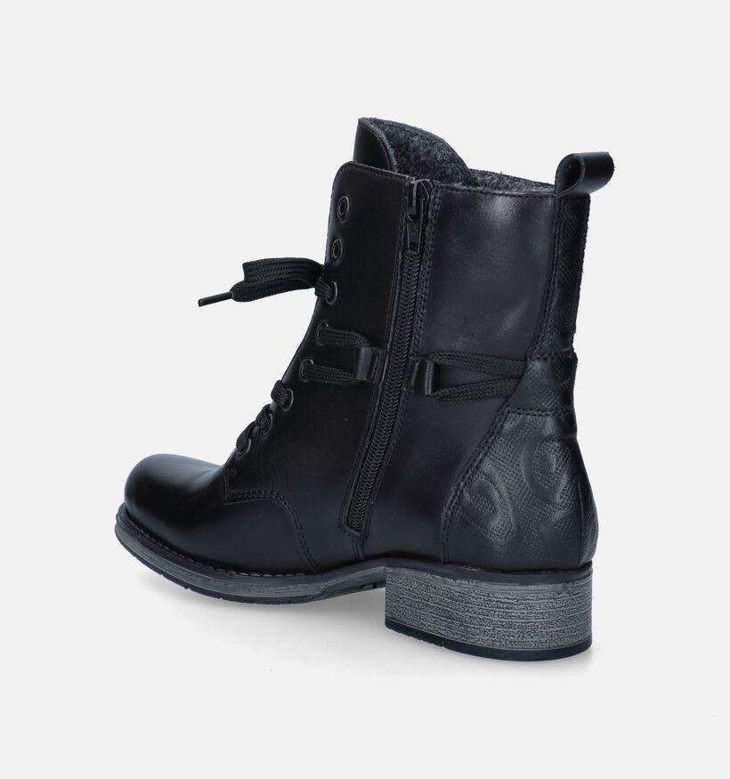 Rieker Bottines à lacets en Noir pour femmes (347414)