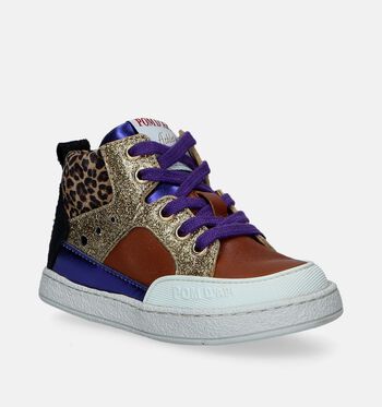 Pom d'Api Babyschoenen Cognac/Roze