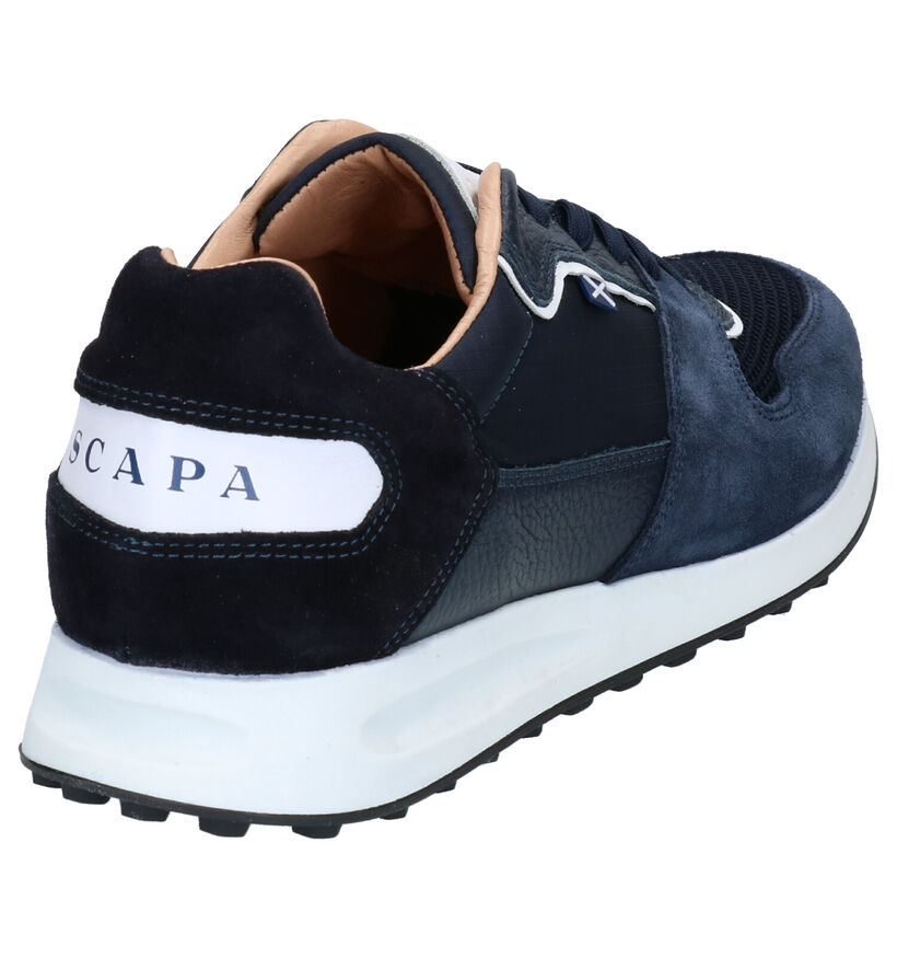 Scapa Blauwe Veterschoenen in nubuck (282923)