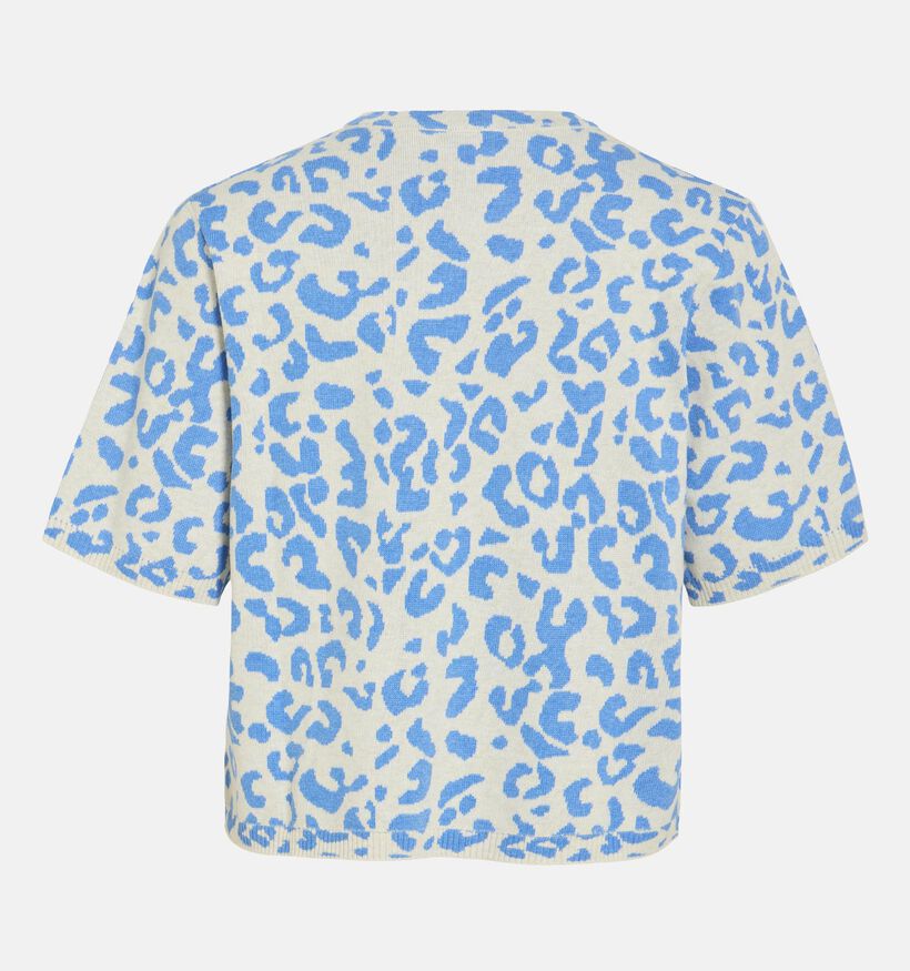 Vila Mayas Blauwe Pull met Korte Mouwen voor dames (368081)