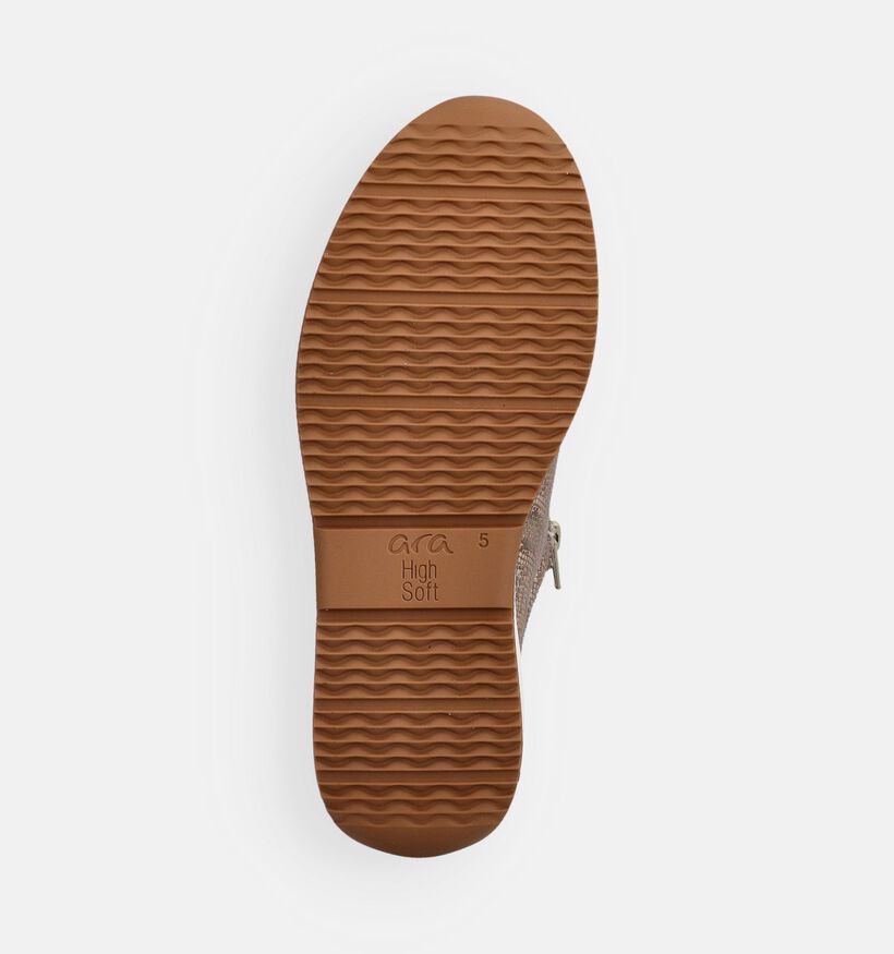 Ara Osaka 3.0 Beige Veterschoenen voor dames (370795) - geschikt voor steunzolen