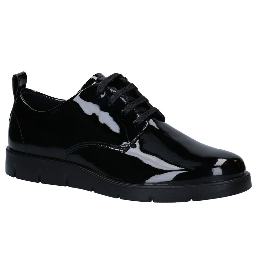 ECCO Bella Chaussures à Lacets Oxford en Noir en cuir (280978)
