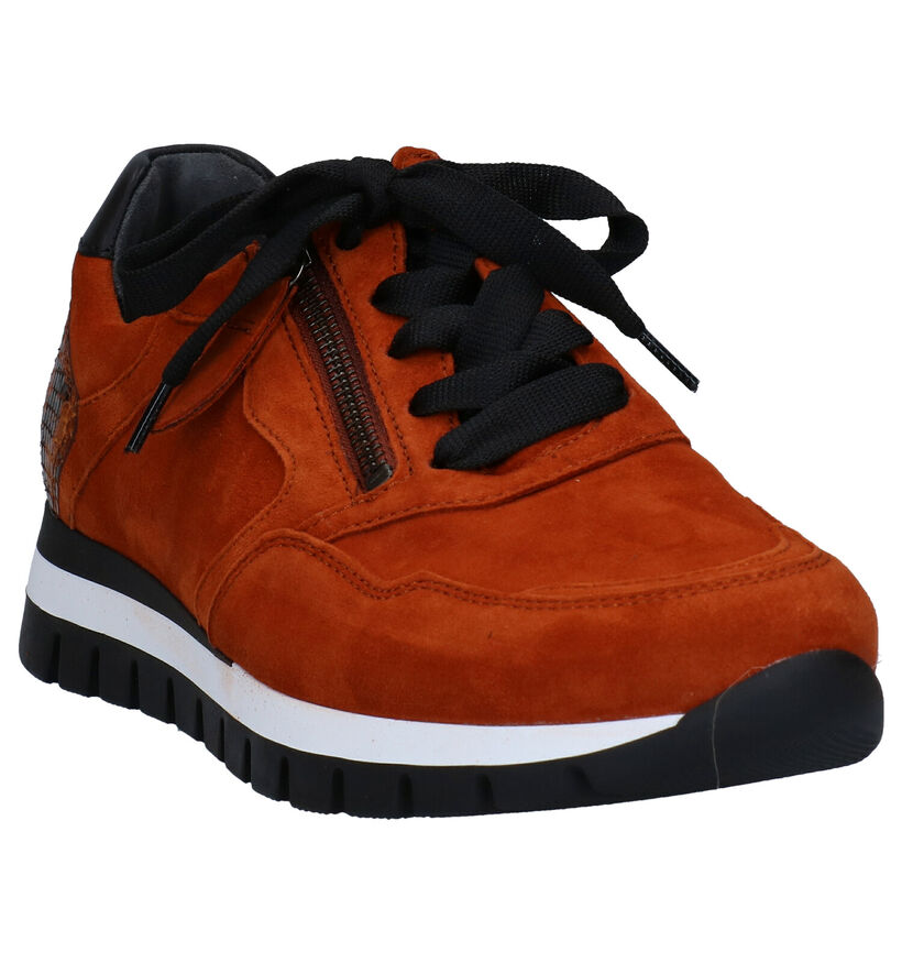 Gabor OptiFit Oranje Veterschoenen in nubuck (282469)