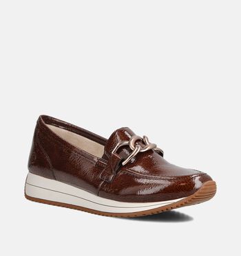 Remonte Chaussures plates Noir/Marron