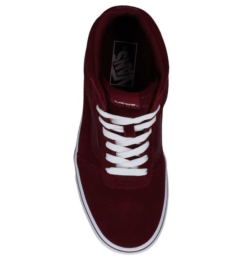 Vans Ward Hi Zwarte Sneakers in leer (277706)