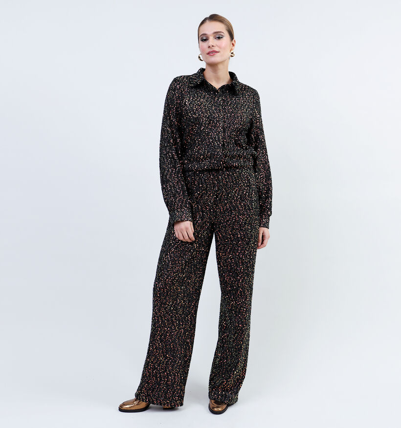 Vila Scara Sequins Zwart Hemd met Pailletten voor dames (342080)