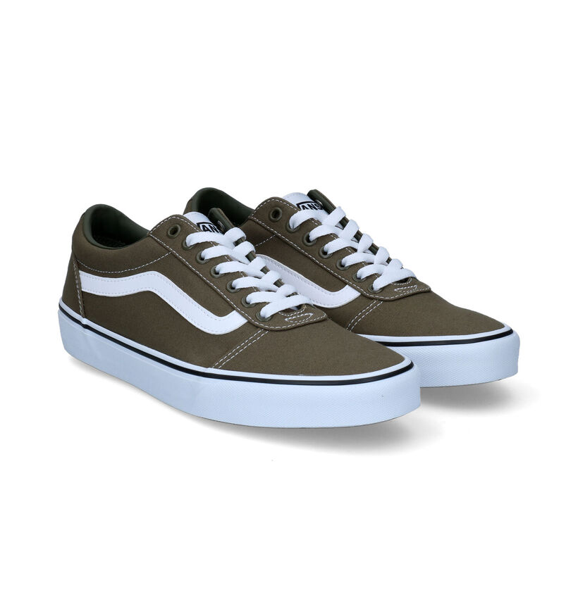 Vans Ward Baskets en Kaki pour hommes (303169)