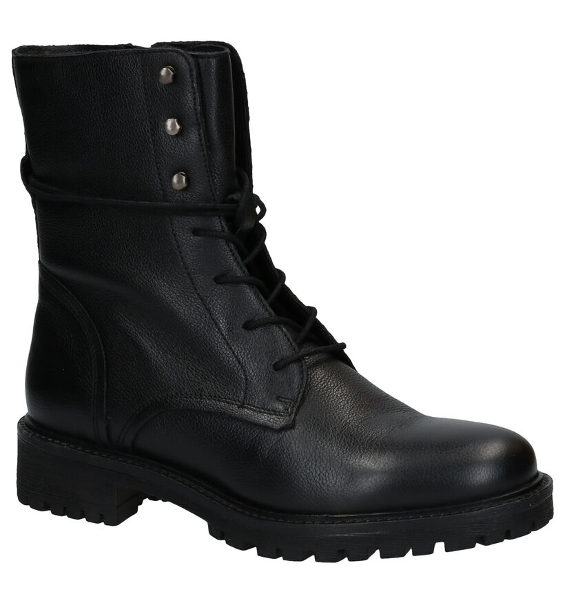 Geox Hoara Bottines en Noir en cuir (278856)