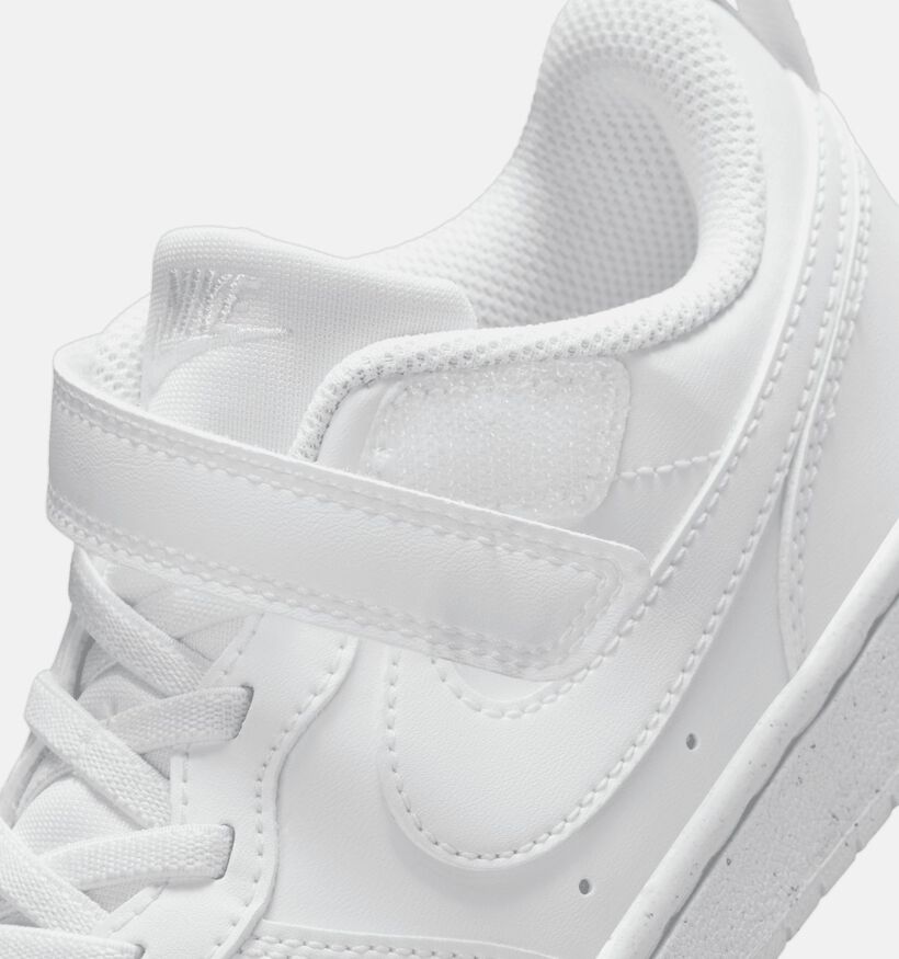 Nike Court Borough Witte Sneakers voor jongens, meisjes (367320) - geschikt voor steunzolen