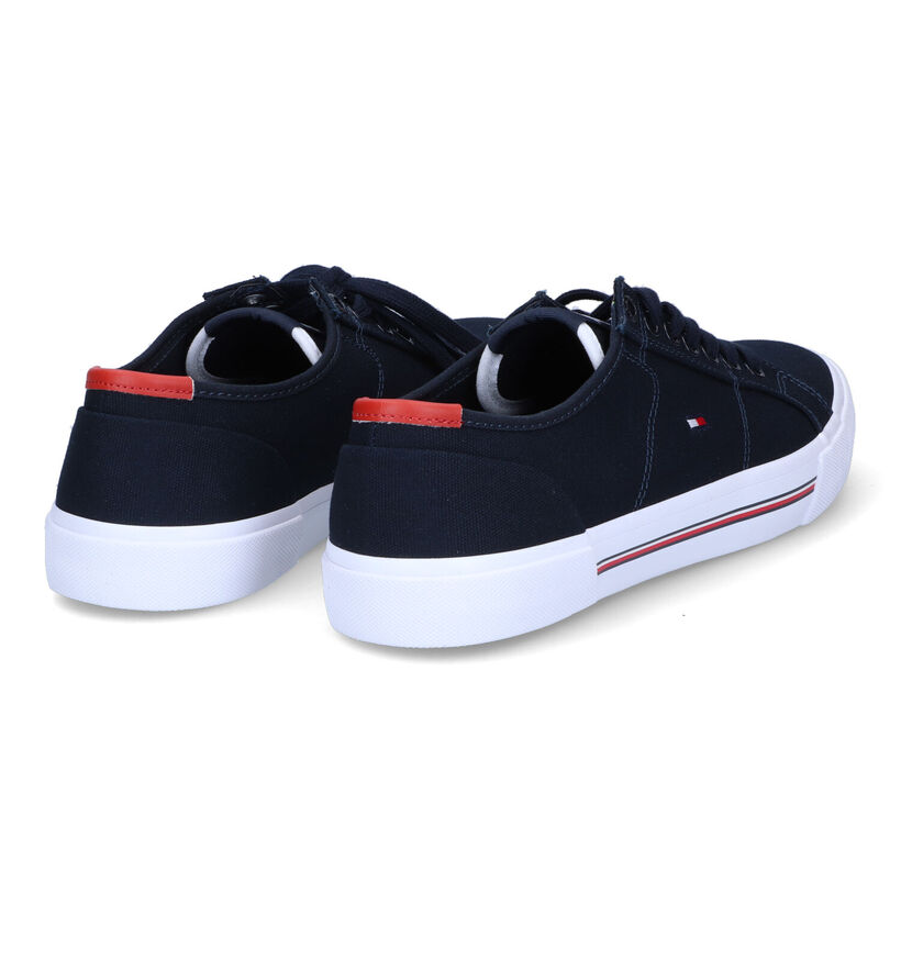 Tommy Hilfiger Core Corporate Blauwe Sneakers voor heren (304037) - geschikt voor steunzolen