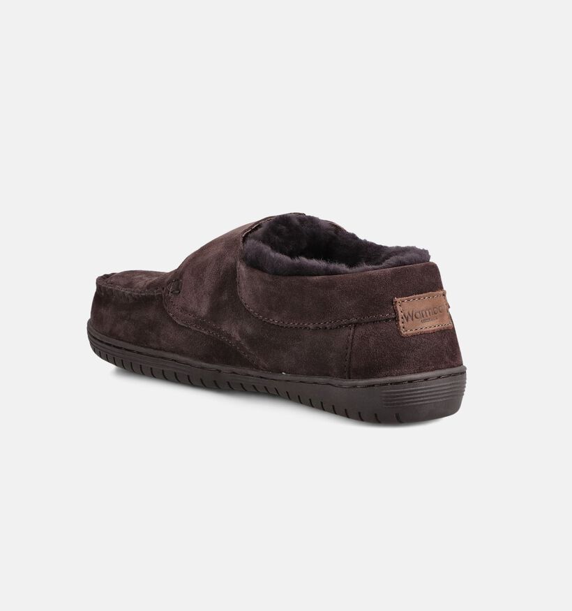 Warmbat Smithon Pantoufles en Marron fonc&eacute; pour hommes (379318)