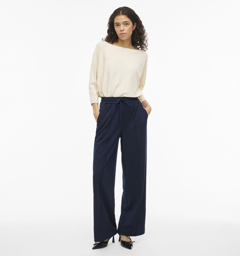 Vila Cula Donkerblauwe Geklede Broek voor dames (378435)