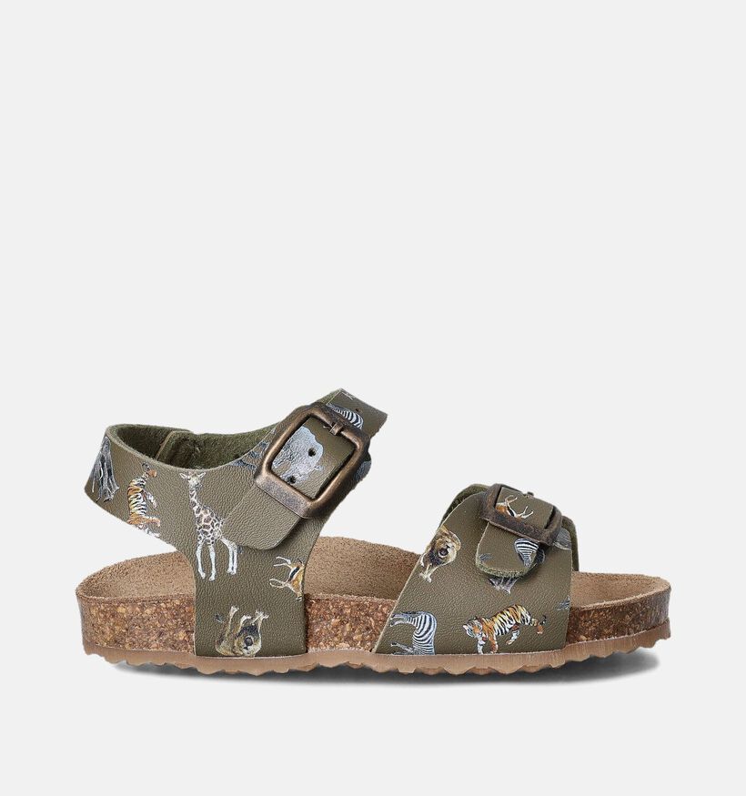 Little David Safari 1 Sandales pour bébé en Vert kaki pour filles, garçons (356055)