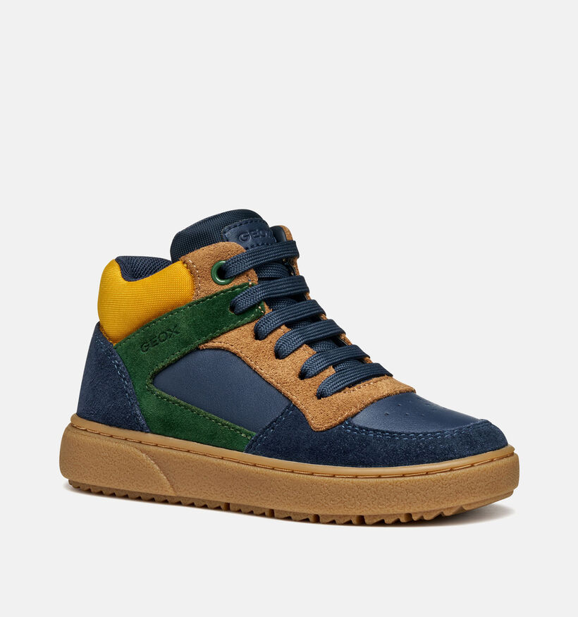 Geox Theleven Blauwe Hoge Schoenen voor jongens (361947) - geschikt voor steunzolen