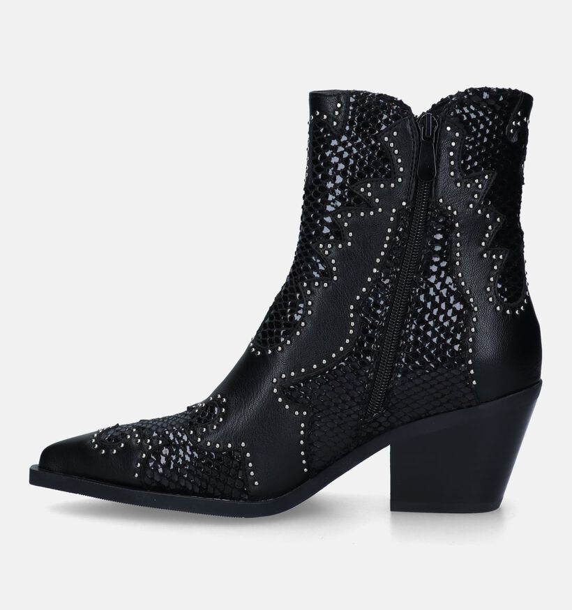 Noa Harmon Bottines à talons en Noir pour femmes (333383)