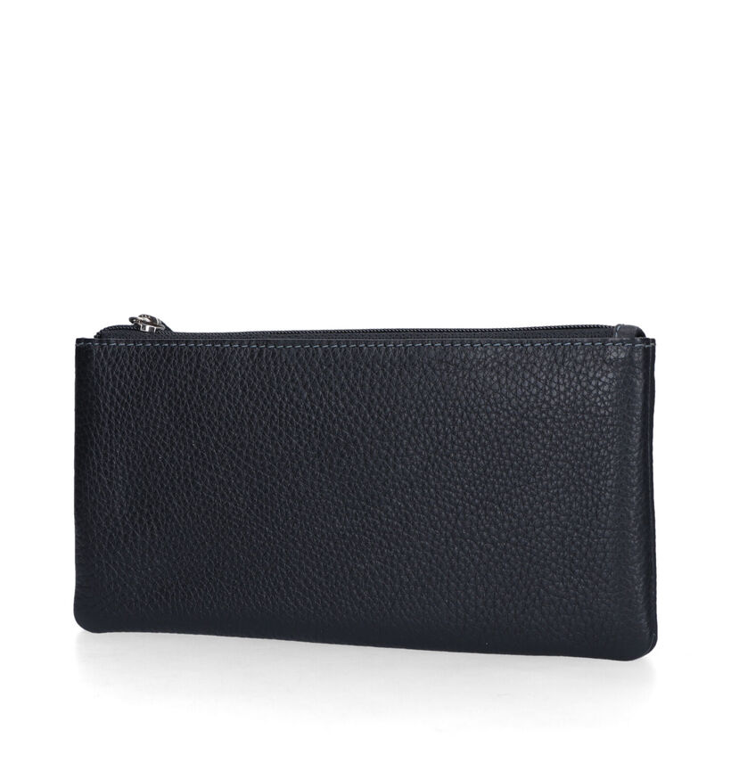 Crinkles Zwarte Ritsportemonnee voor dames (340496)