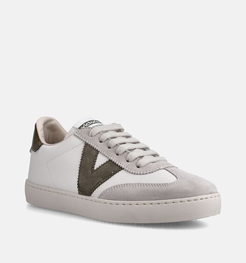 Victoria Witte/Bruine Sneakers voor dames (369923)
