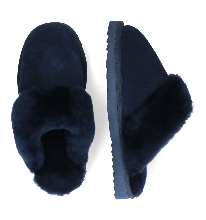 Warmbat Flurry Cognac Wollen Pantoffels voor dames (329908)