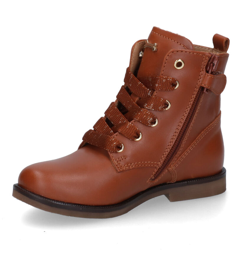 STONES and BONES Fabat Bottines en Cognac pour filles (313900) - pour semelles orthopédiques