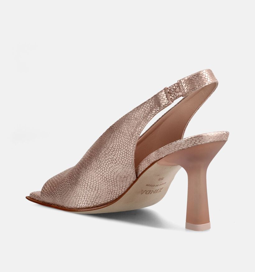 Zinda Rose Golden Peeptoe Pumps voor dames (373654)