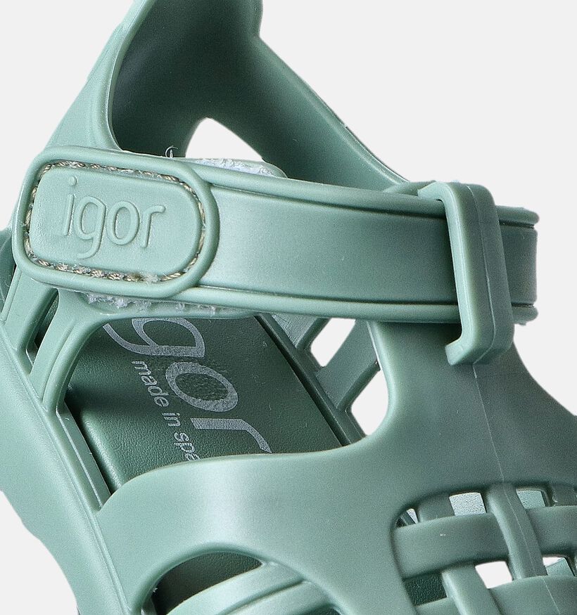 Igor Tobby Solid Sandales pour bébé en Vert pour filles, garçons (356209)