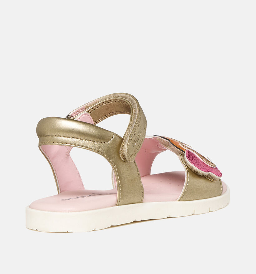 Geox J Joyfoot Sandales en Or pour filles (368878)
