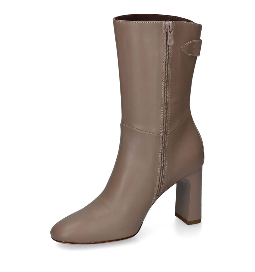 NeroGiardini Beige Korte Laarzen in leer (314555)