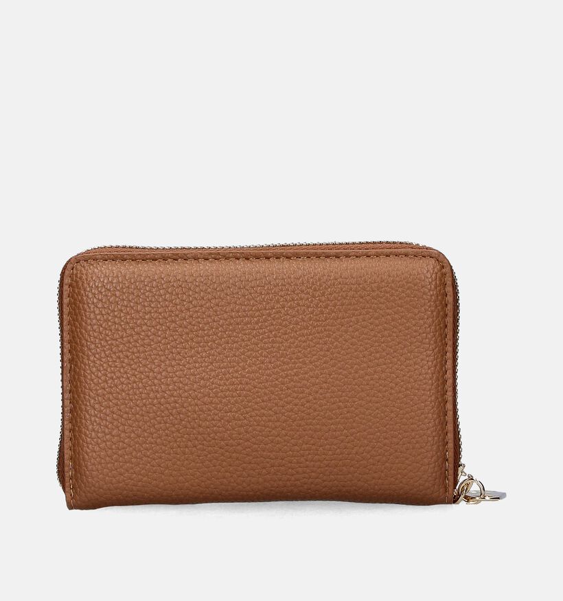 Laurent David Nos 001 Porte-monnaie zippé en Cognac pour femmes (351292)