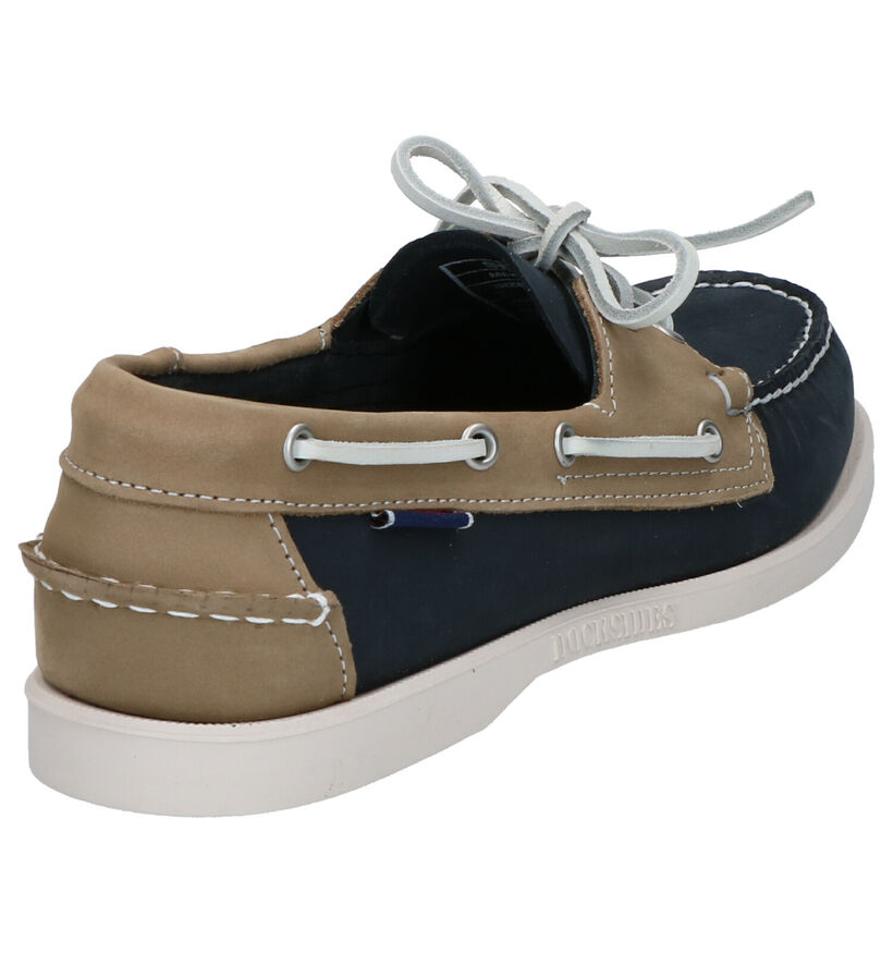 Sebago Dockside Portland Spinnaker Chaussures bateau en Bleu pour hommes (336835)