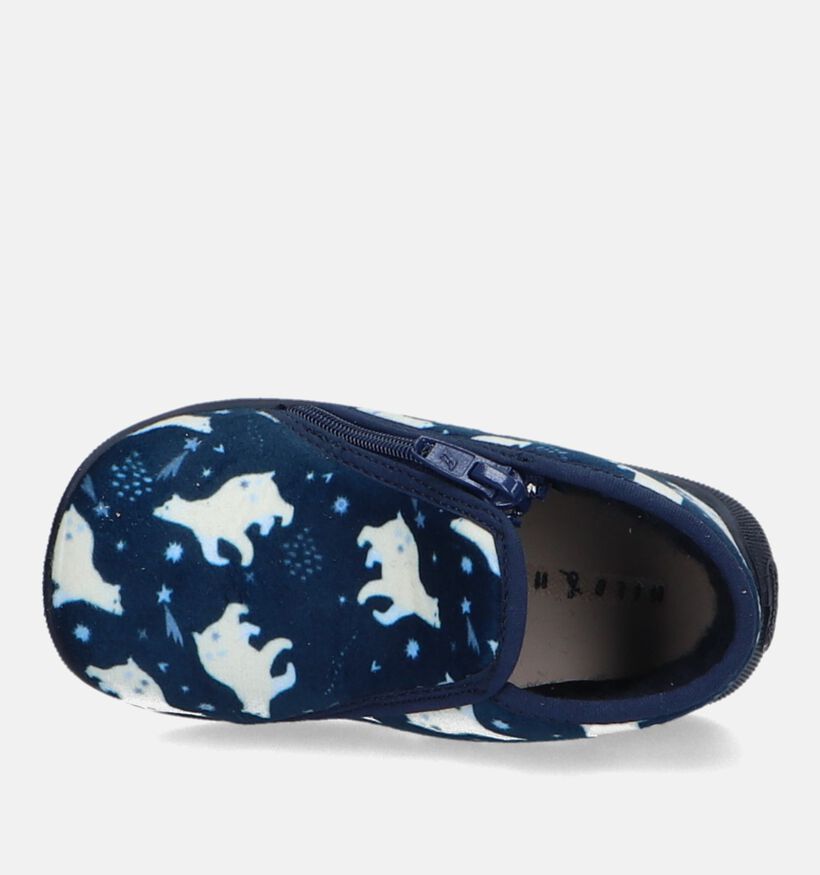 Milo & Mila Pantoufles pour bébé en Bleu foncé pour filles, garçons (332291)