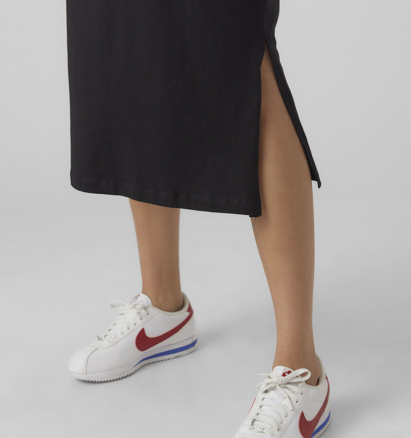 Vero Moda Molly Oversized Zwarte T-shirt Jurk voor dames (369419)