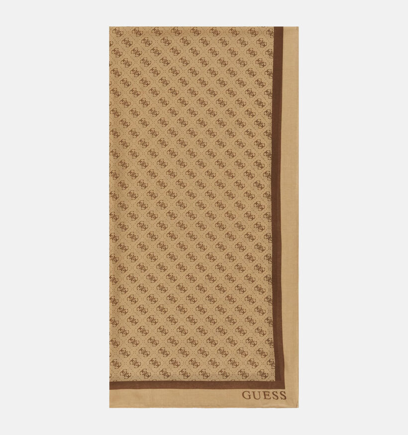 Guess Latte Logo Lichtbruine Sjaal voor dames (375895)