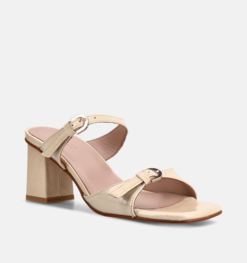 March23 Dani Nu-pieds &agrave; talons en Jaune pour femmes (372163)