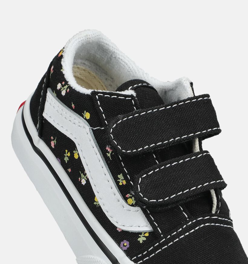 Vans Old Skool Baskets basses pour b&eacute;b&eacute; en Noir pour filles, gar&ccedil;ons (376415)