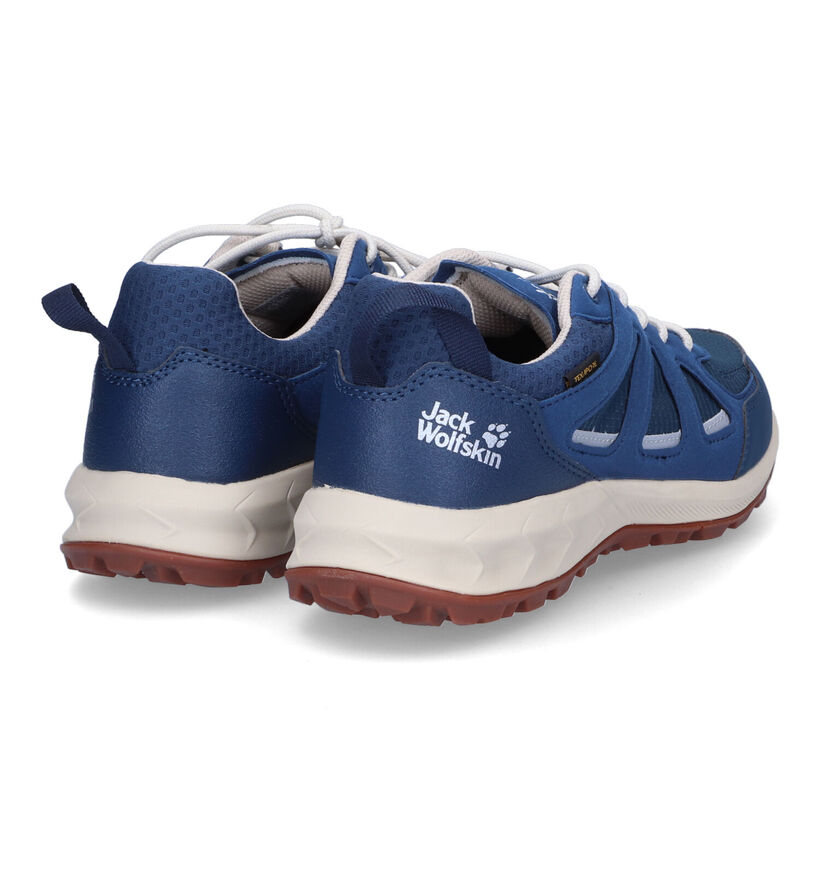 Jack Wolfskin Woodland 2 Texapore Chaussures de marche en Bleu pour femmes (302180) - pour semelles orthopédiques