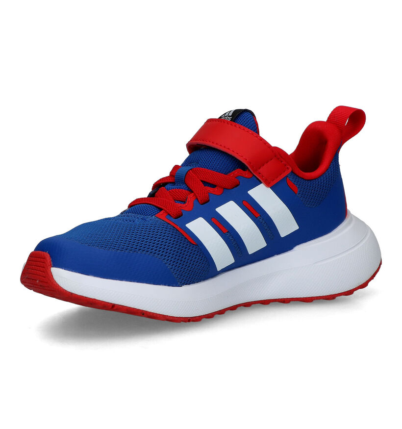 adidas Fortarun 2.0 Spiderman Baskets en Bleu pour garçons (318834)