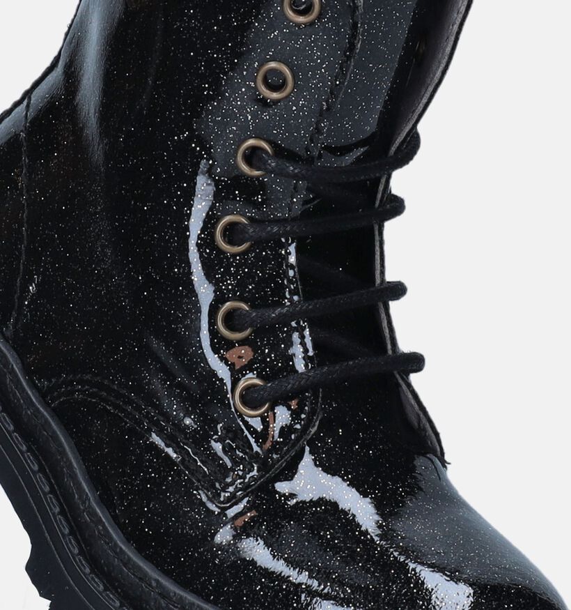 Milo & Mila Bottines robustes en Noir pour filles (348093)