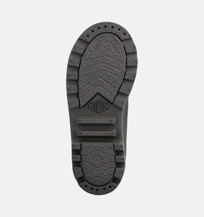 Palladium Pampa HI Cuff Waterproof Boots &agrave; lacets en Vert pour gar&ccedil;ons (378507) - pour semelles orthop&eacute;diques