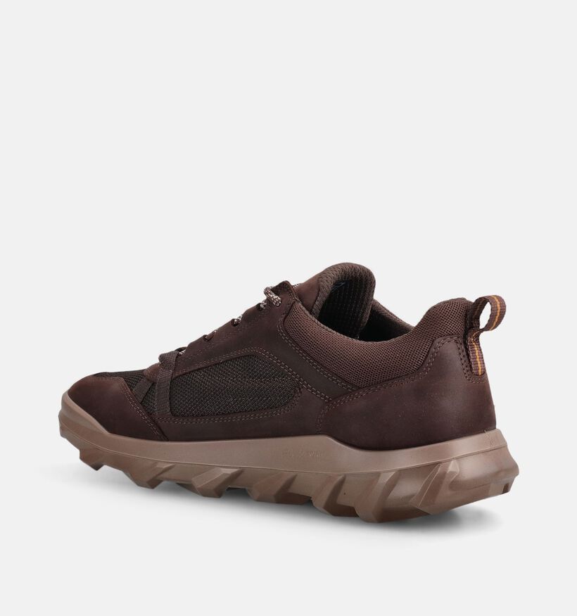 ECCO MX Chaussures plates en Brun fonc&eacute; pour hommes (369746) - pour semelles orthop&eacute;diques