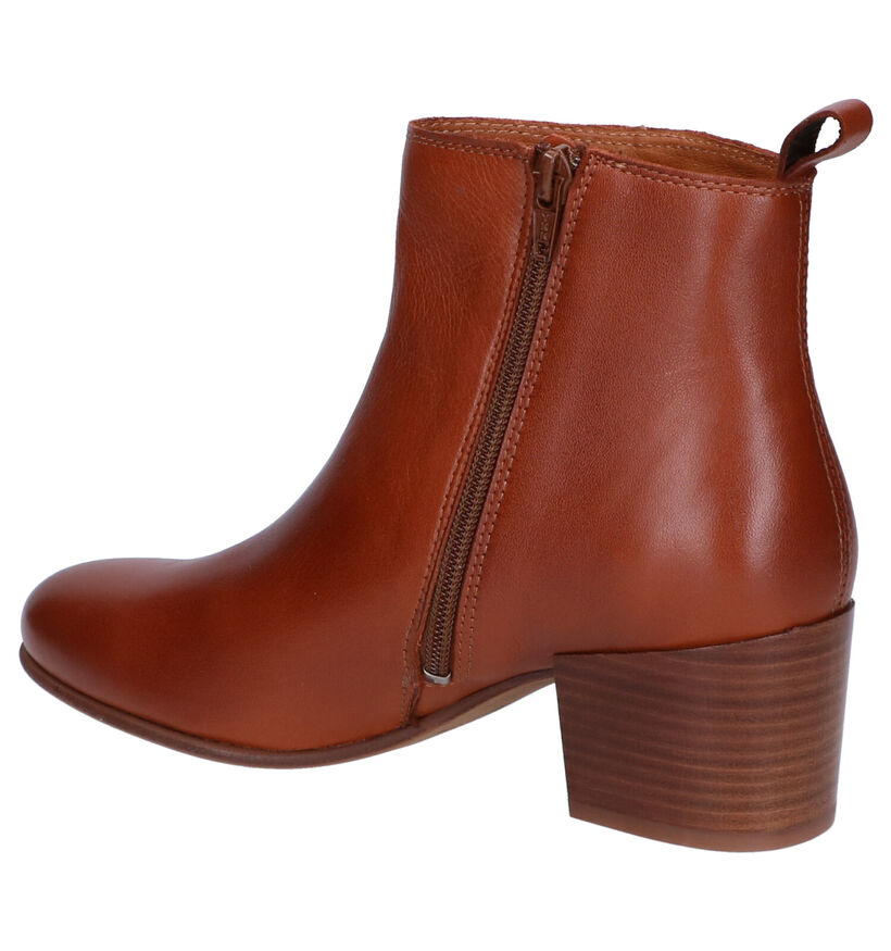 River Woods Abby Bottillons en Cognac en cuir (298371)