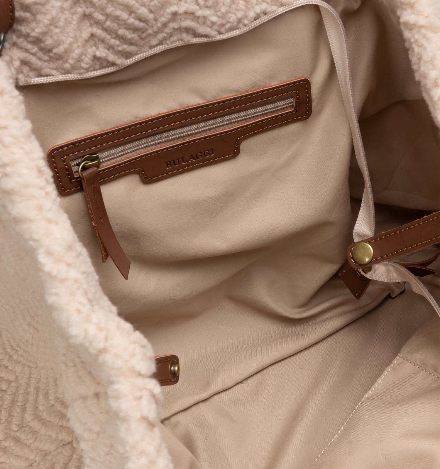 Bulaggi Teddy Beige Shopper tas met rits Dames Shoppers Online